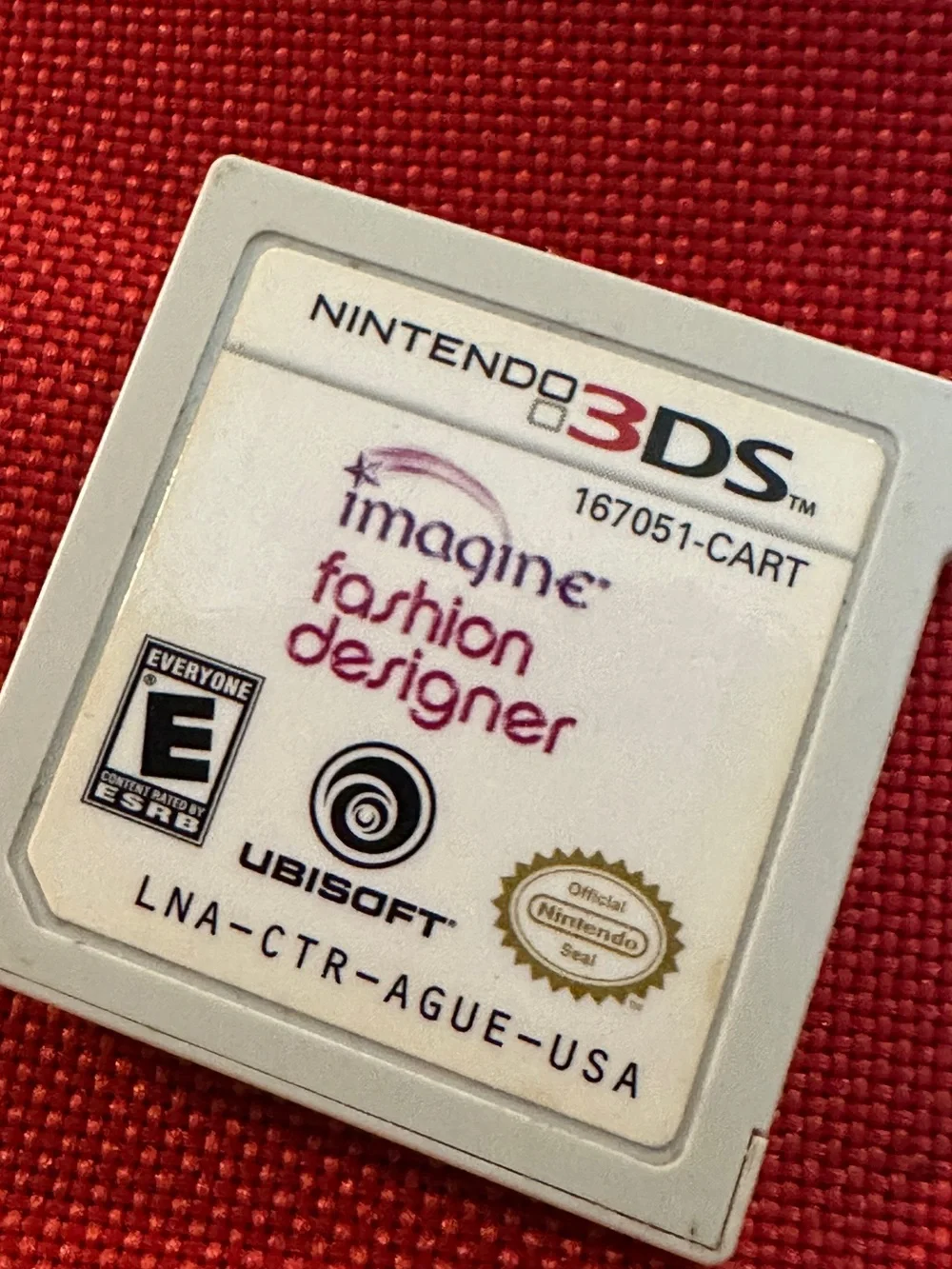 3DS Imagine Fashion Designer Game Cartridge Nintendo y2k